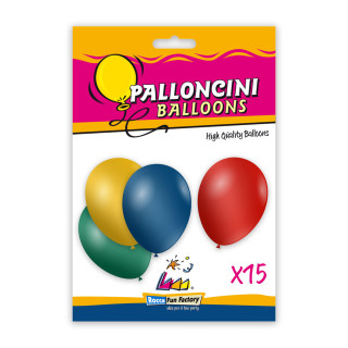Round – 12″ Assorted Metallic Classic Line 15 pcs