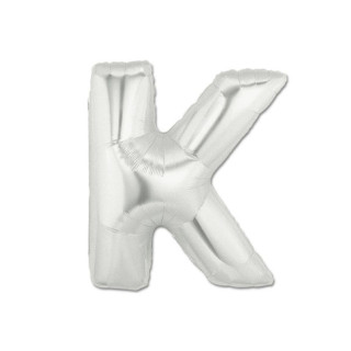 Letter K – 35 cm Silver 5 pcs