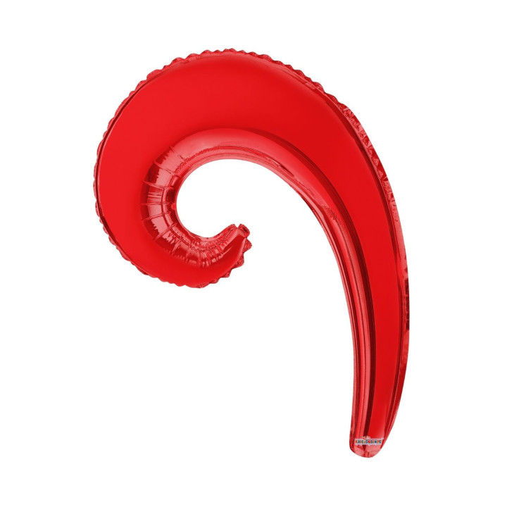 Kurly – Wave – 14″ Red 5 pcs
