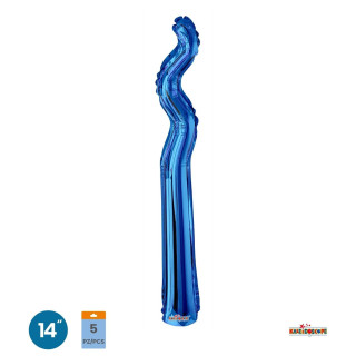 Kurly Zig Zag 14″ Blu Scuro