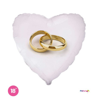 Fedi Nuziali – Heart 18″ 1 pc