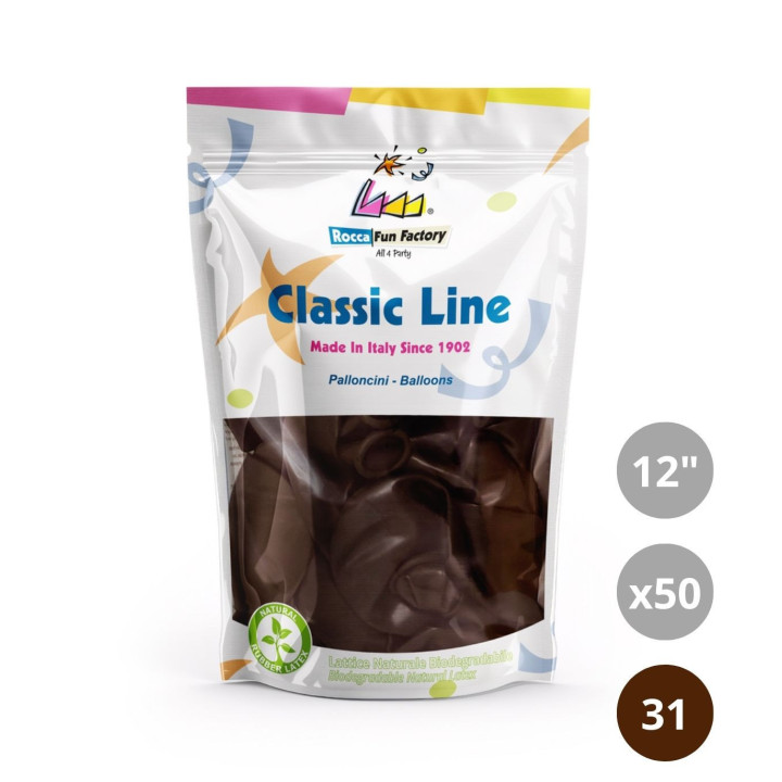 Round – 12″ Chocolate Brown 31 Classic Line 50 pcs