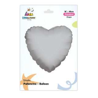 Cuore 18″ Argento 1 pz