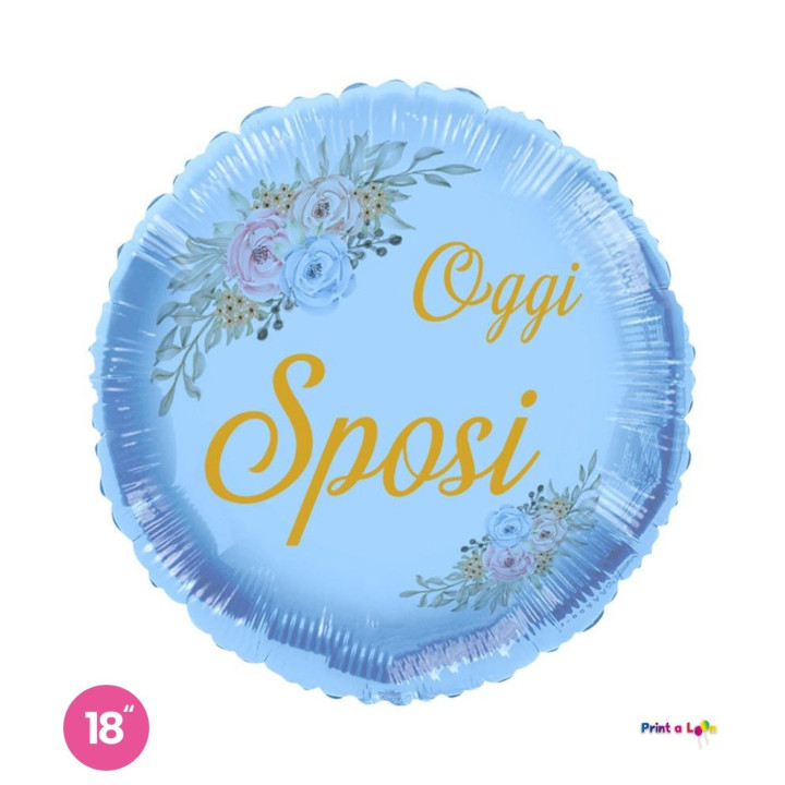 Oggi Sposi Vintage Carta da Zucchero – Round 18″ 1 pc
