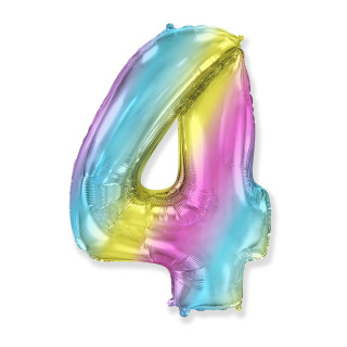 40″ – 101 cm Numero 4 Multicolor Gradient