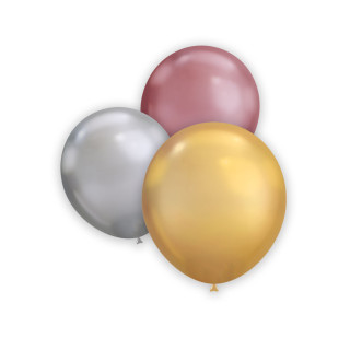 Round – 5″ Assorted Chrome Classic Line 100 pcs