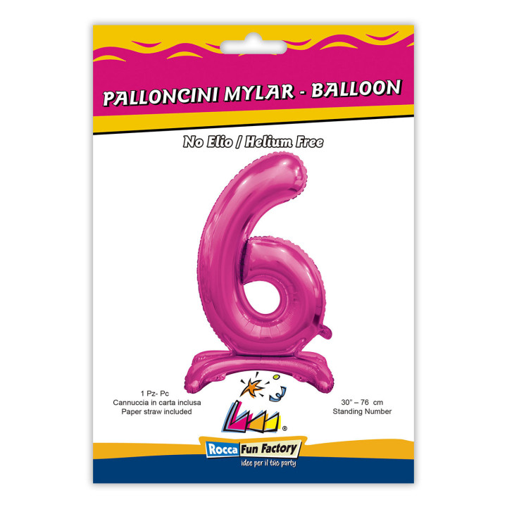 Number 6 – 30″ Fuchsia 1 pc