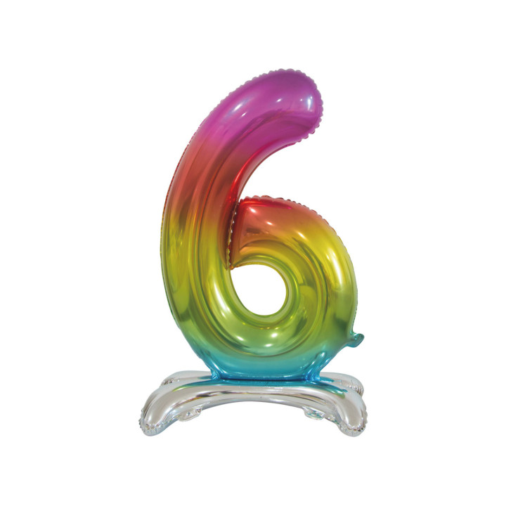 30″ – 76 cm Numero 6 Rainbow