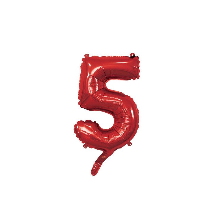 14″ – 35 cm Numero 5 Rosso 1 pz