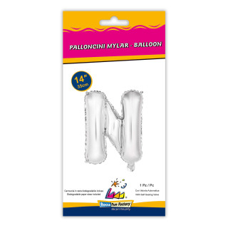 Letter N – 14″ Silver 1 pc