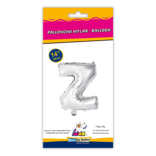 14″ – 35 cm Lettera Z Argento 1 pz
