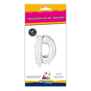 Letter D – 14″ Silver 1 pc