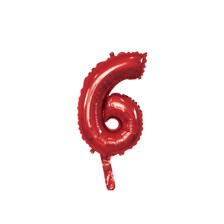 14″ – 35 cm Numero 6 Rosso 1 pz