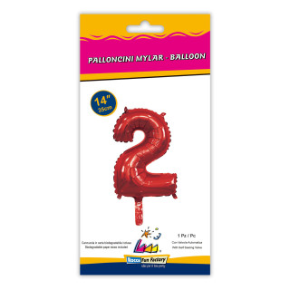 Number 2 – 14″ Red 1 pc