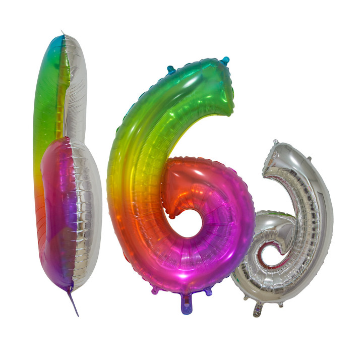 34″ – 86 cm Numero 6 Multicolor Jelly