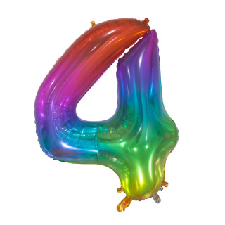 Number 4 – 34″ Multicolor Jelly 1 pc