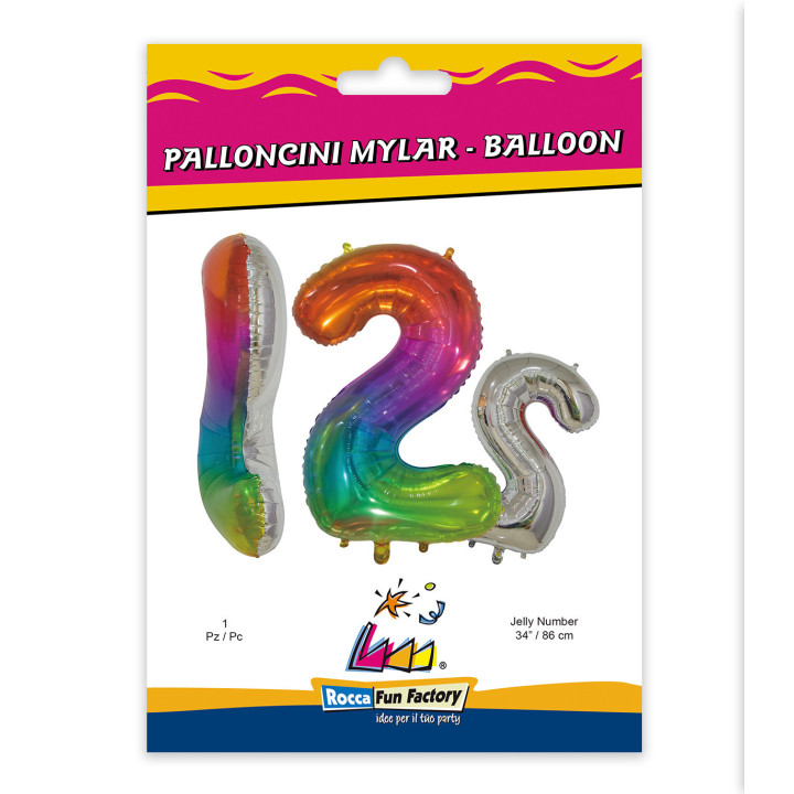 34″ – 86 cm Numero 2 Multicolor Jelly