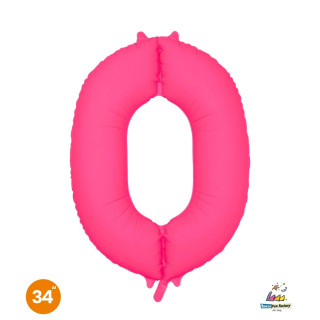 34″ – 86 cm Numero 0 Fucsia Neon