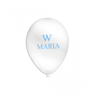 12″ – 30 cm Bianco 10 stampa celeste 1 lato W Maria Celeste